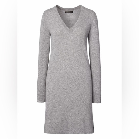 Banana Republic Dresses & Skirts - Banana Republic Italian Merino Wool Cashmere V-neck Sweater Dress